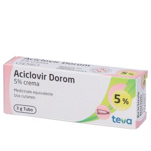 028467076 Aciclovir Dorom 5% Crema Herpes Tubo 3 g