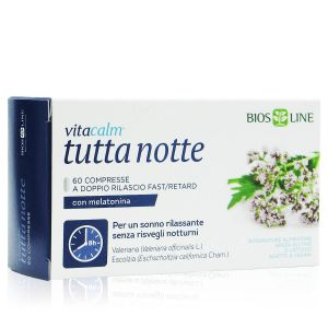 Bios Line Vitacalm Tutta Notte Con Melatonina Maxi 
