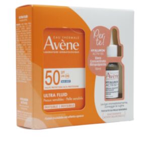 989333808 Avene Ultra Fluid SPF50 + Omaggio Siero Concentrato Rimpolpante 50 ml + 10 ml
